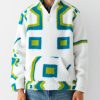 1pc Men’S Casual Plaid Flannel Hoodie – Soft, Warm, Breathable, Zip-Up Pullover with Half-Print Design, Loose Fit for Casual Attire, Outdoor Sports, and Everyday Comfort, Casual Wear Hoodie | Geometric Pattern Hoodie | Soft Placket Hoodie