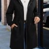 Plus Size, Plus Size Women’s Autumn-Winter Warm Jacket with Zipper, Drawstring Waist, and Pockets